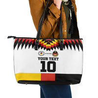 Custom Germany Football 2024 Go Champion Leather Tote Bag Design 90s Style Home Color - Wonder Print Shop