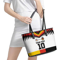 Custom Germany Football 2024 Go Champion Leather Tote Bag Design 90s Style Home Color - Wonder Print Shop