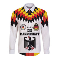 Custom Germany Football 2024 Go Champion Long Sleeve Button Shirt Design 90s Style Home Color - Wonder Print Shop