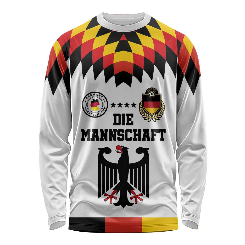 Custom Germany Football 2024 Go Champion Long Sleeve Shirt Design 90s Style Home Color - Wonder Print Shop