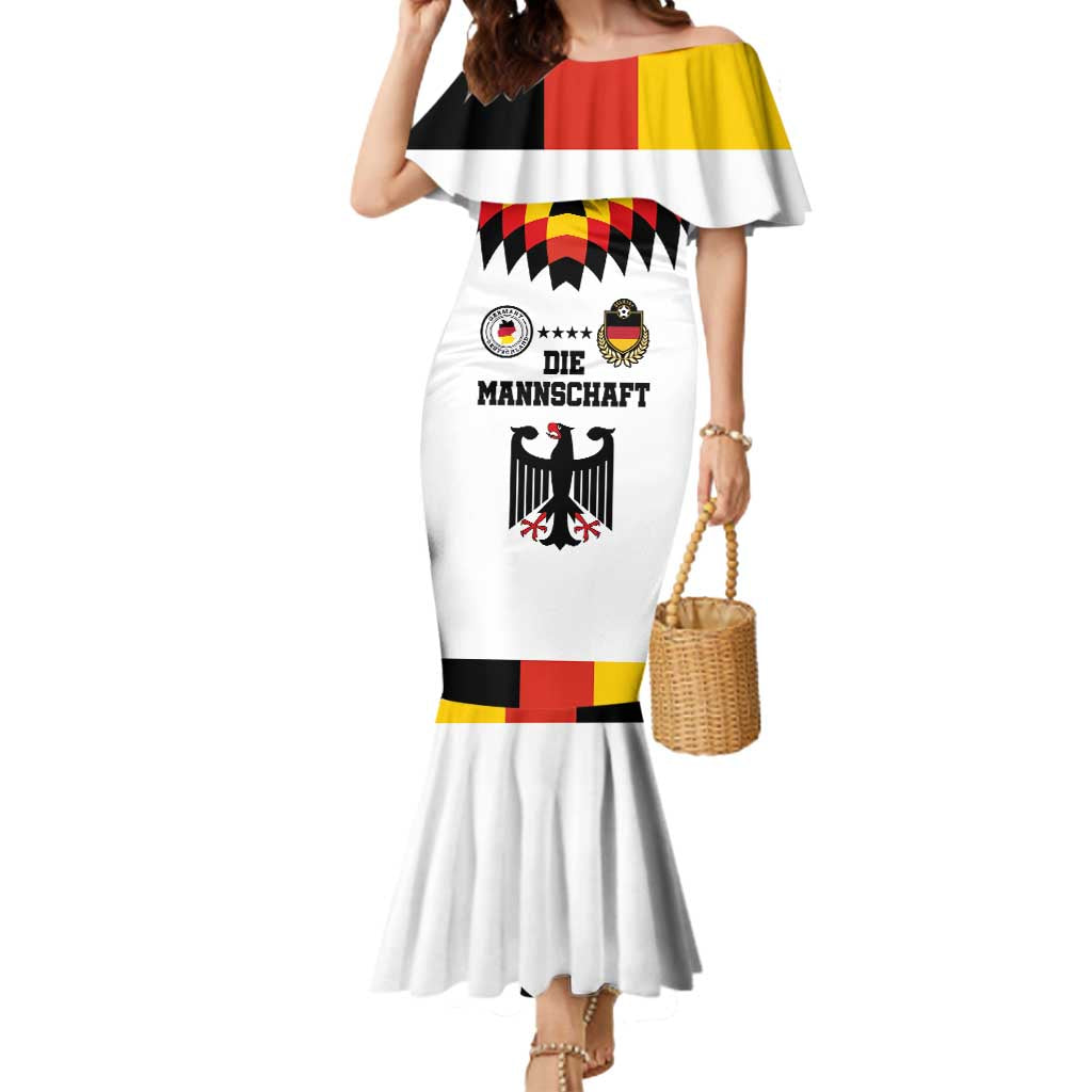 Custom Germany Football 2024 Go Champion Mermaid Dress Design 90s Style Home Color - Wonder Print Shop