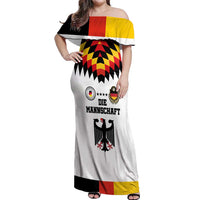 Custom Germany Football 2024 Go Champion Off Shoulder Maxi Dress Design 90s Style Home Color - Wonder Print Shop