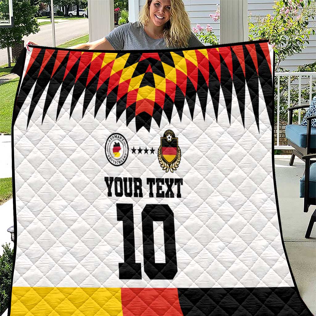Custom Germany Football 2024 Go Champion Quilt Design 90s Style Home Color - Wonder Print Shop