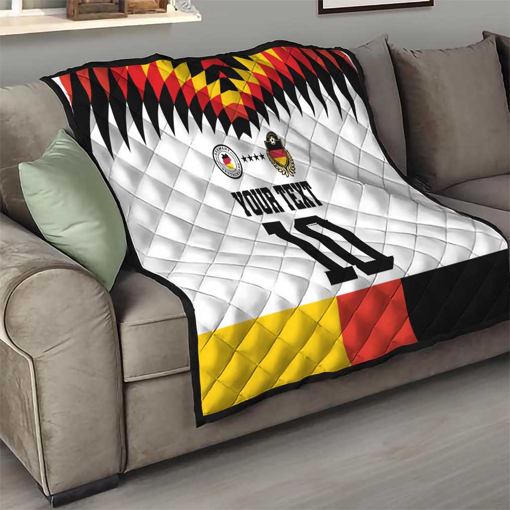 Custom Germany Football 2024 Go Champion Quilt Design 90s Style Home Color - Wonder Print Shop