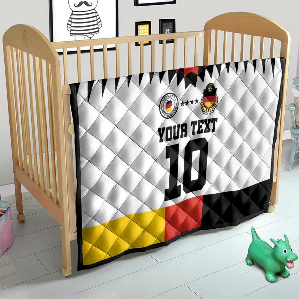 Custom Germany Football 2024 Go Champion Quilt Design 90s Style Home Color - Wonder Print Shop