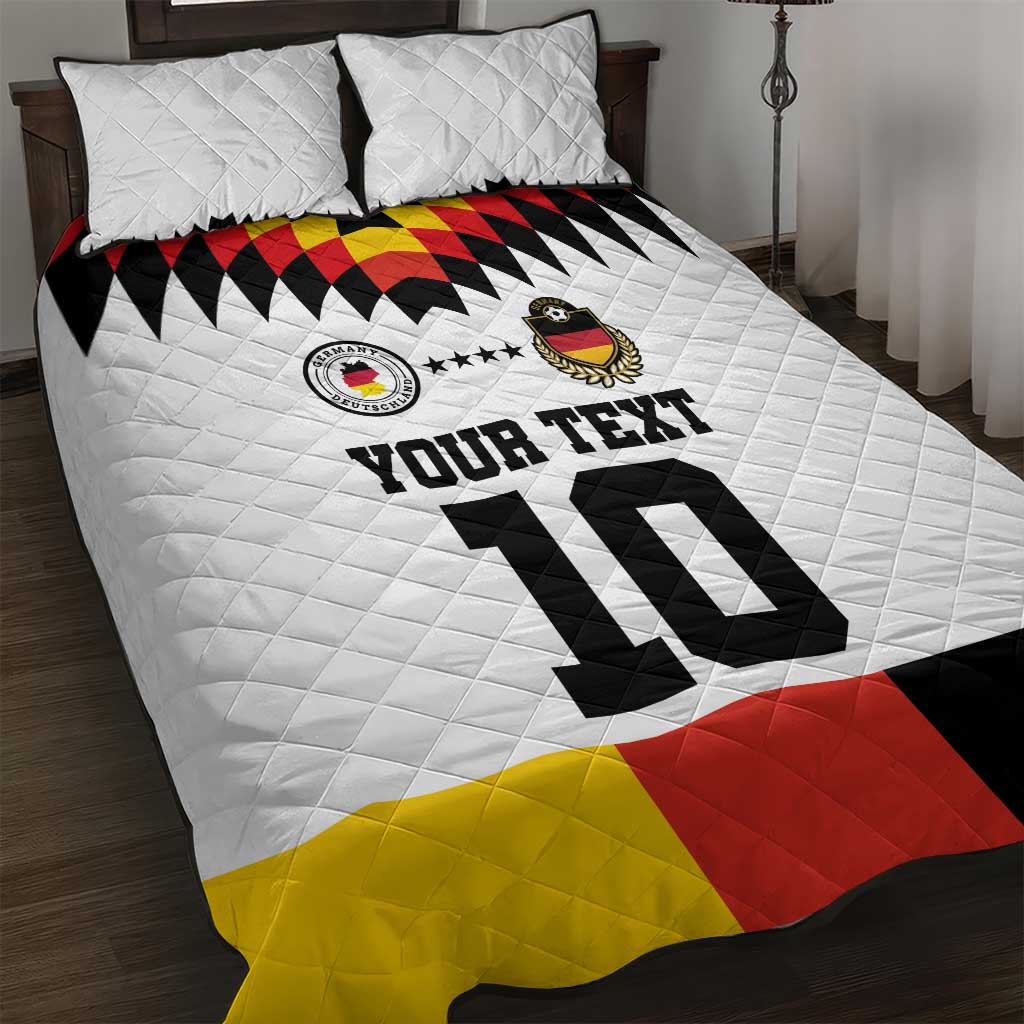 Custom Germany Football 2024 Go Champion Quilt Bed Set Design 90s Style Home Color - Wonder Print Shop