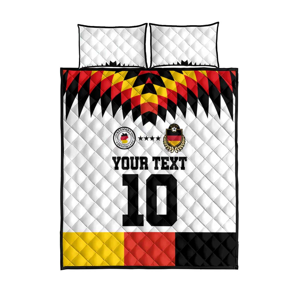 Custom Germany Football 2024 Go Champion Quilt Bed Set Design 90s Style Home Color - Wonder Print Shop