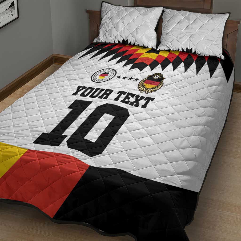 Custom Germany Football 2024 Go Champion Quilt Bed Set Design 90s Style Home Color - Wonder Print Shop