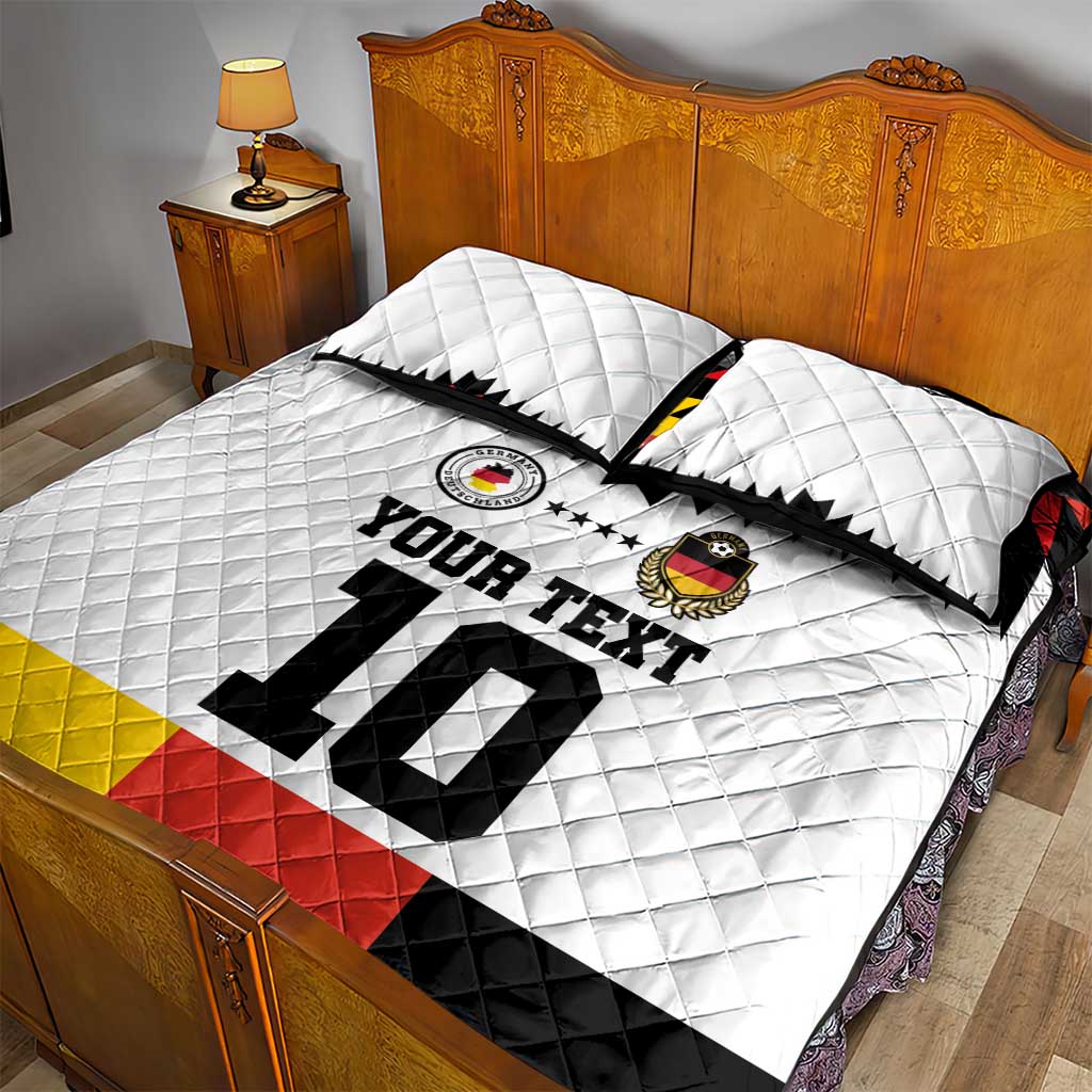 Custom Germany Football 2024 Go Champion Quilt Bed Set Design 90s Style Home Color - Wonder Print Shop