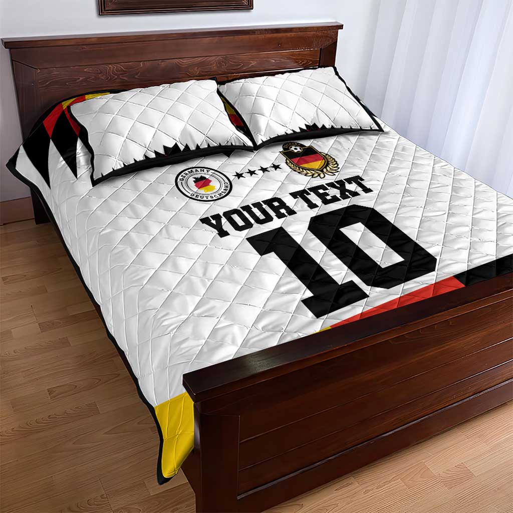 Custom Germany Football 2024 Go Champion Quilt Bed Set Design 90s Style Home Color - Wonder Print Shop