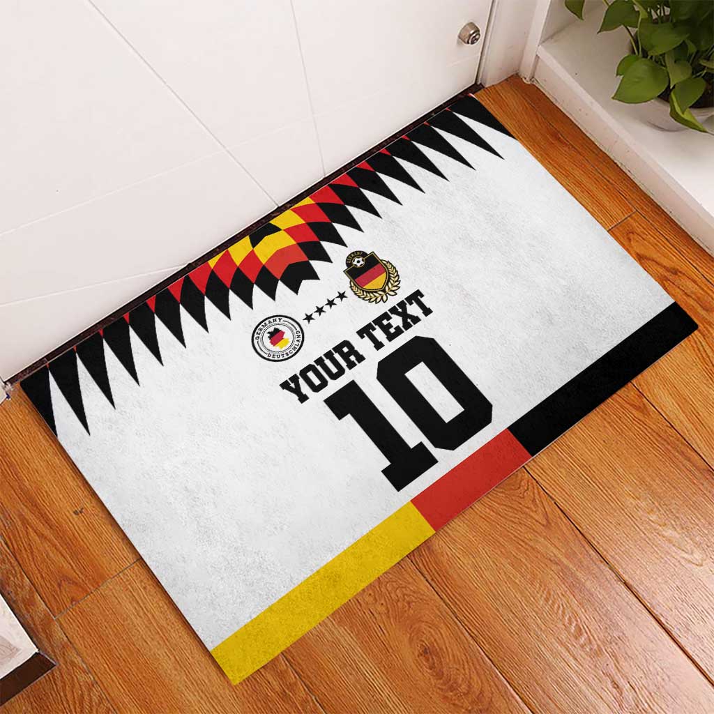 Custom Germany Football 2024 Go Champion Rubber Doormat Design 90s Style Home Color - Wonder Print Shop