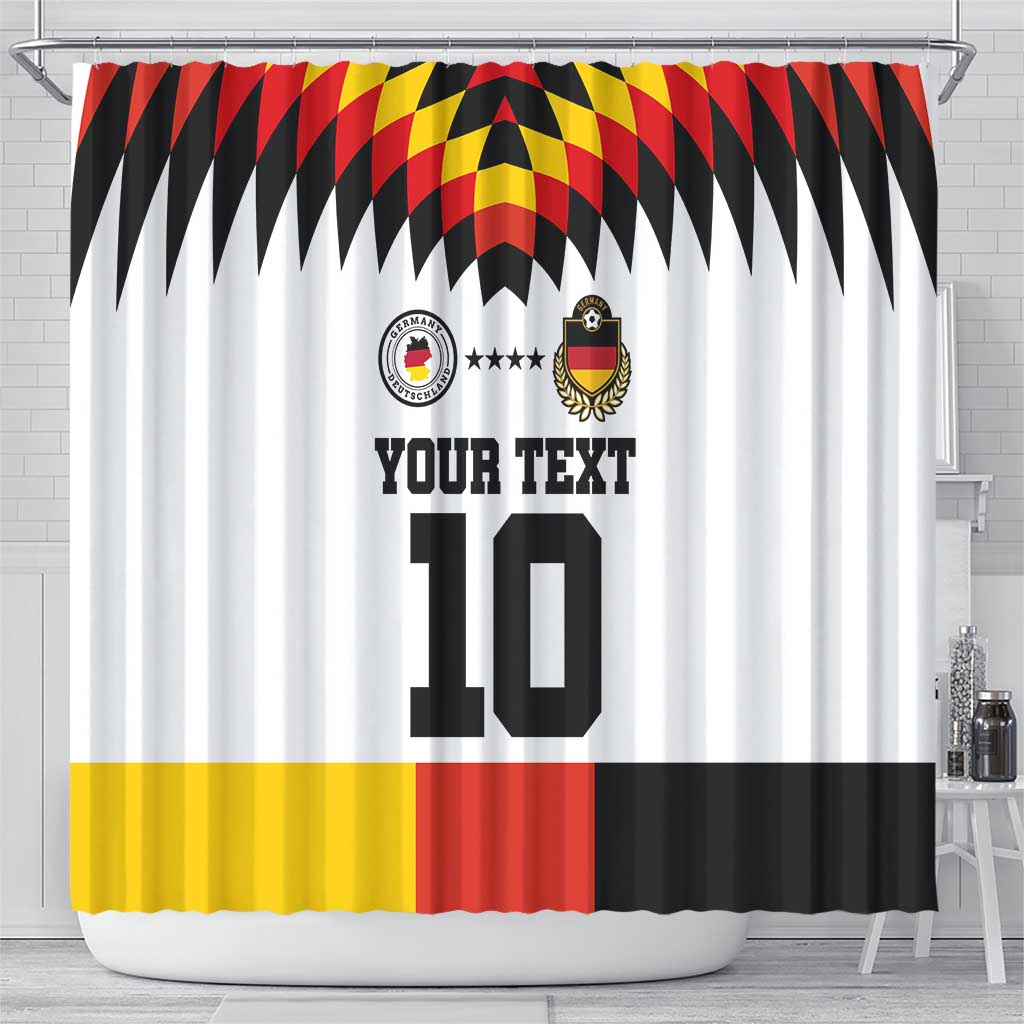 Custom Germany Football 2024 Go Champion Shower Curtain Design 90s Style Home Color LT03