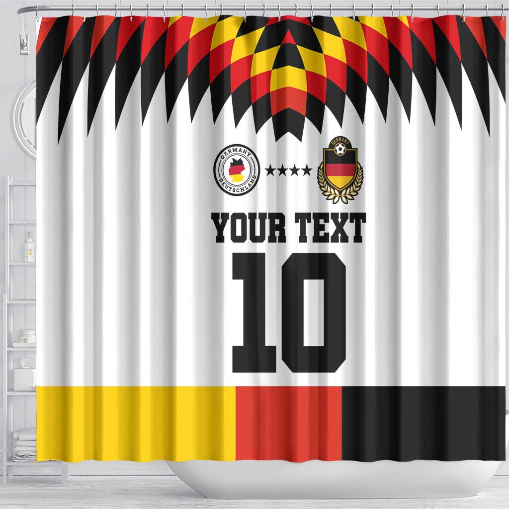 Custom Germany Football 2024 Go Champion Shower Curtain Design 90s Style Home Color LT03