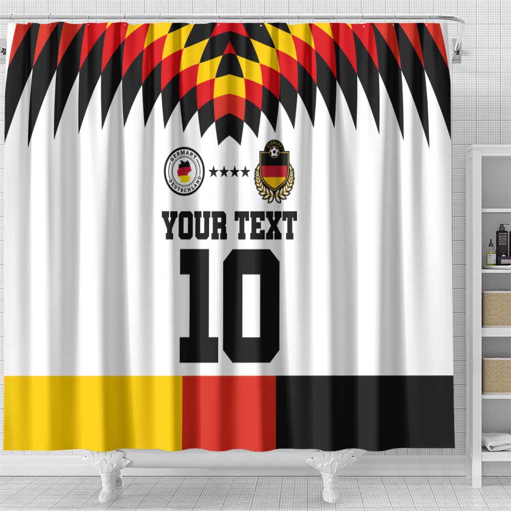 Custom Germany Football 2024 Go Champion Shower Curtain Design 90s Style Home Color LT03
