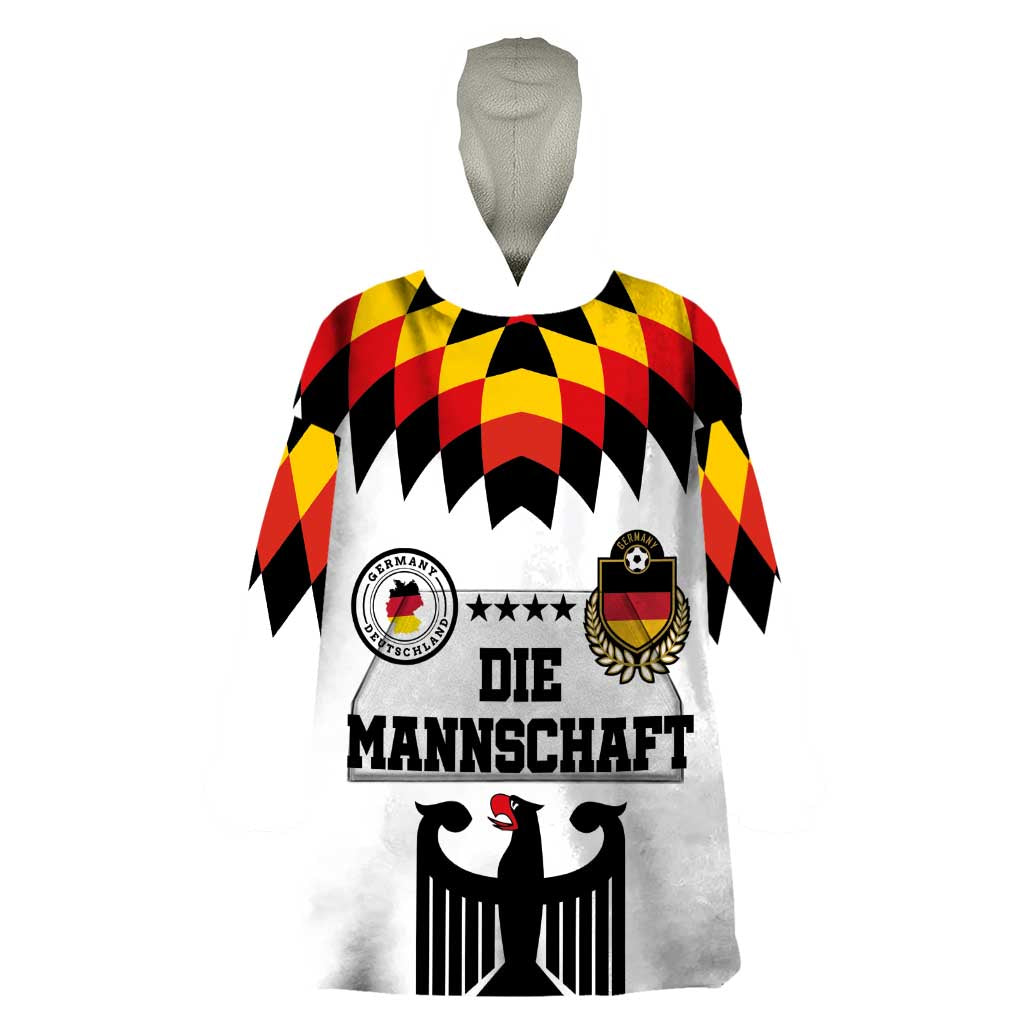 Custom Germany Football 2024 Go Champion Wearable Blanket Hoodie Design 90s Style Home Color - Wonder Print Shop