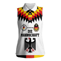 Custom Germany Football 2024 Go Champion Women Sleeveless Polo Shirt Design 90s Style Home Color - Wonder Print Shop