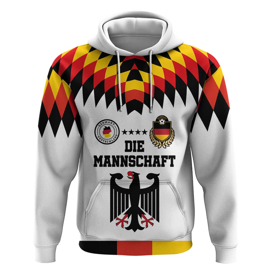 Custom Germany Football 2024 Go Champion Zip Hoodie Design 90s Style Home Color - Wonder Print Shop