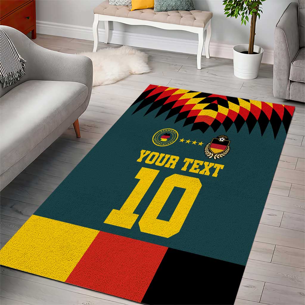 Custom Germany Football 2024 Go Champion Area Rug Design 90s Style Away Color - Wonder Print Shop