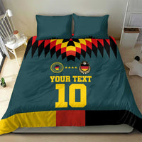 Custom Germany Football 2024 Go Champion Bedding Set Design 90s Style Away Color - Wonder Print Shop