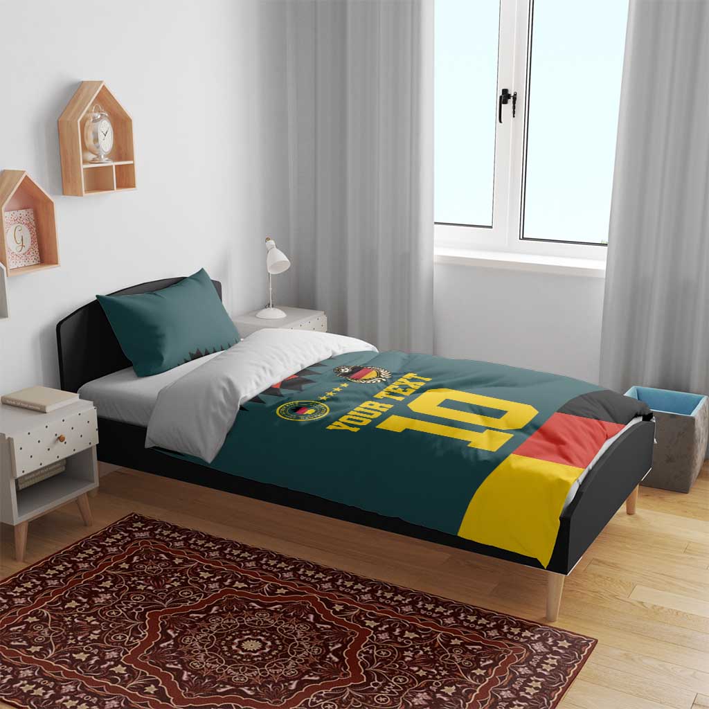 Custom Germany Football 2024 Go Champion Bedding Set Design 90s Style Away Color - Wonder Print Shop