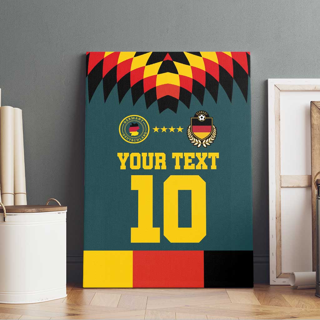 Custom Germany Football 2024 Go Champion Canvas Wall Art Design 90s Style Away Color - Wonder Print Shop