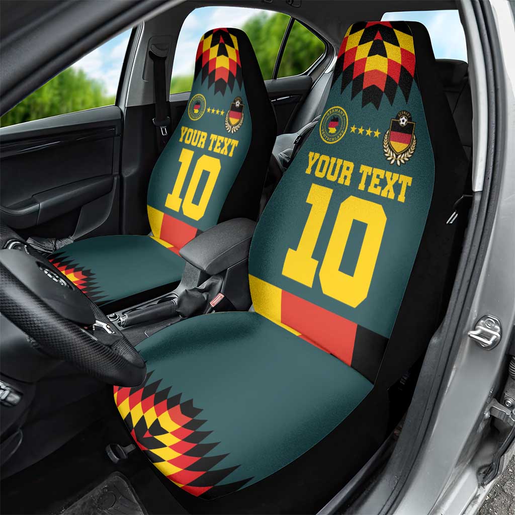 Custom Germany Football 2024 Go Champion Car Seat Cover Design 90s Style Away Color - Wonder Print Shop