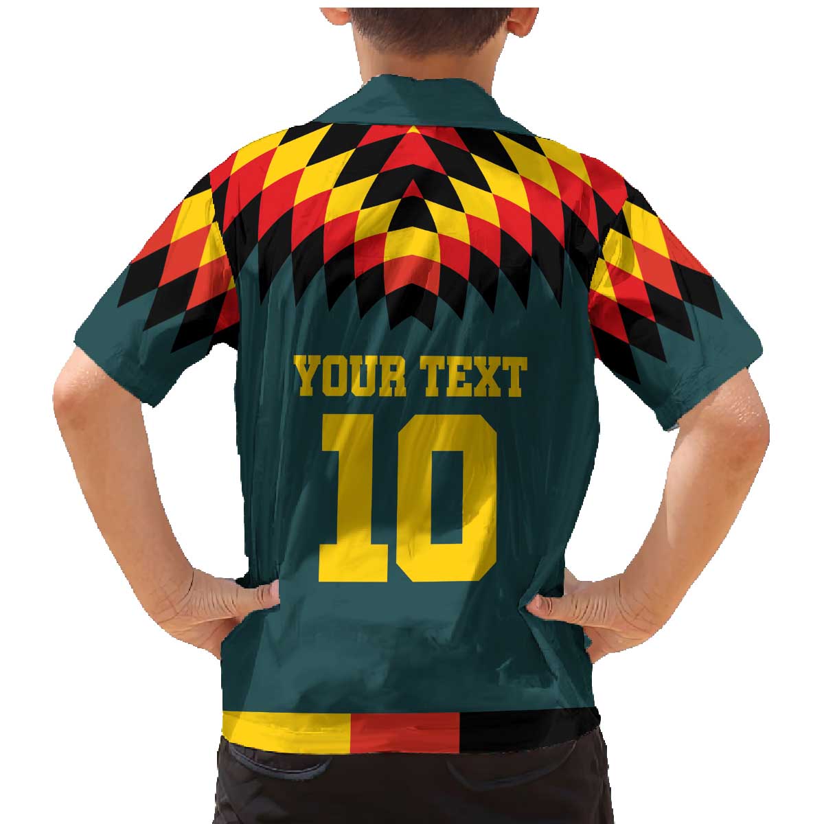 Custom Germany Football 2024 Go Champion Family Matching Mermaid Dress and Hawaiian Shirt Design 90s Style Away Color - Wonder Print Shop