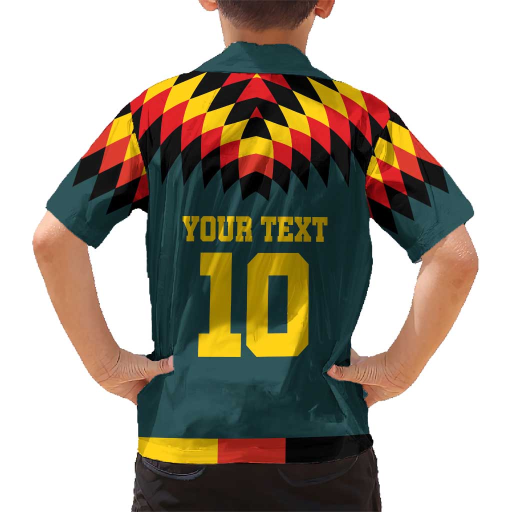 Custom Germany Football 2024 Go Champion Kid Hawaiian Shirt Design 90s Style Away Color - Wonder Print Shop