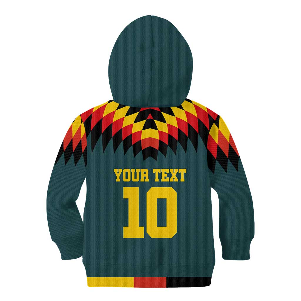 Custom Germany Football 2024 Go Champion Kid Hoodie Design 90s Style Away Color - Wonder Print Shop