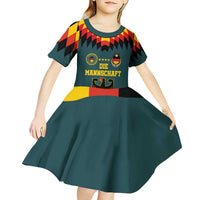 Custom Germany Football 2024 Go Champion Kid Short Sleeve Dress Design 90s Style Away Color - Wonder Print Shop