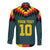 Custom Germany Football 2024 Go Champion Long Sleeve Button Shirt Design 90s Style Away Color - Wonder Print Shop