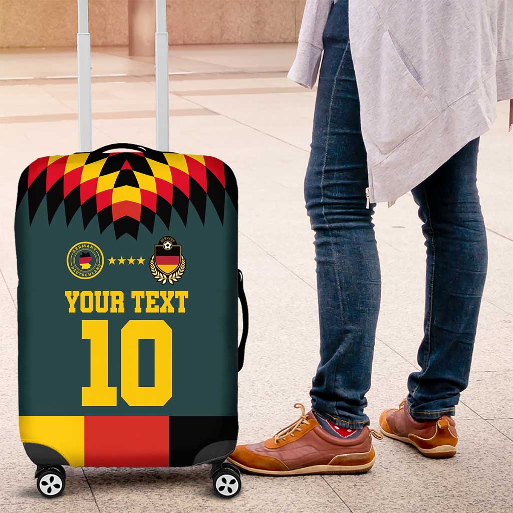 Custom Germany Football 2024 Go Champion Luggage Cover Design 90s Style Away Color - Wonder Print Shop