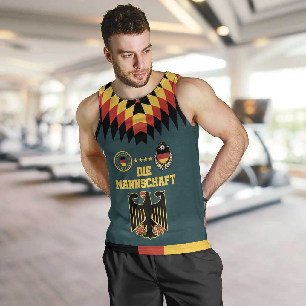 Custom Germany Football 2024 Go Champion Men Tank Top Design 90s Style Away Color - Wonder Print Shop