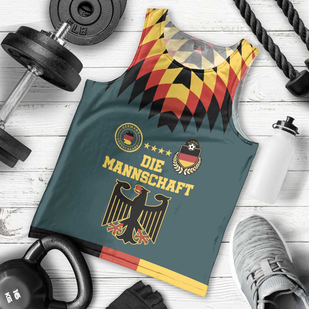 Custom Germany Football 2024 Go Champion Men Tank Top Design 90s Style Away Color - Wonder Print Shop