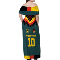 Custom Germany Football 2024 Go Champion Off Shoulder Maxi Dress Design 90s Style Away Color - Wonder Print Shop