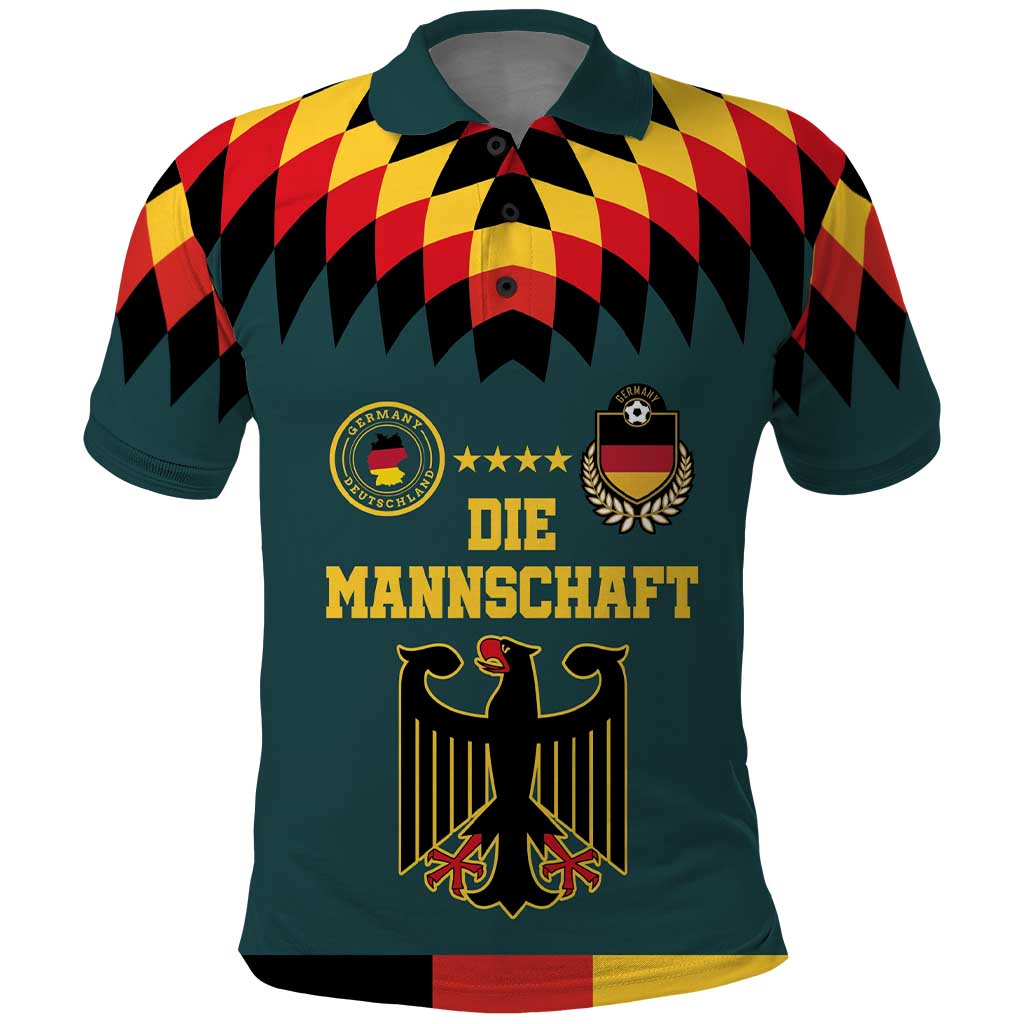 Custom Germany Football 2024 Go Champion Polo Shirt Design 90s Style Away Color - Wonder Print Shop