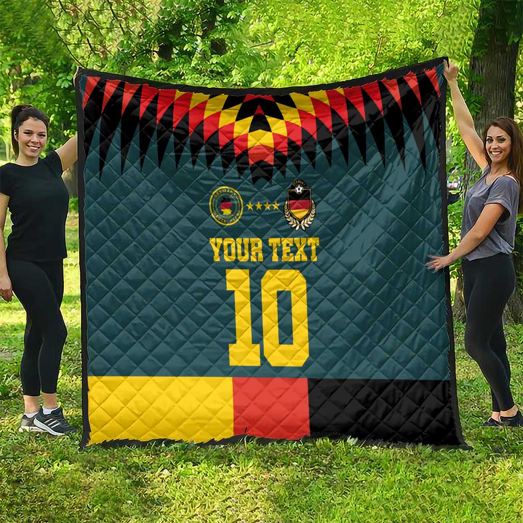Custom Germany Football 2024 Go Champion Quilt Design 90s Style Away Color - Wonder Print Shop