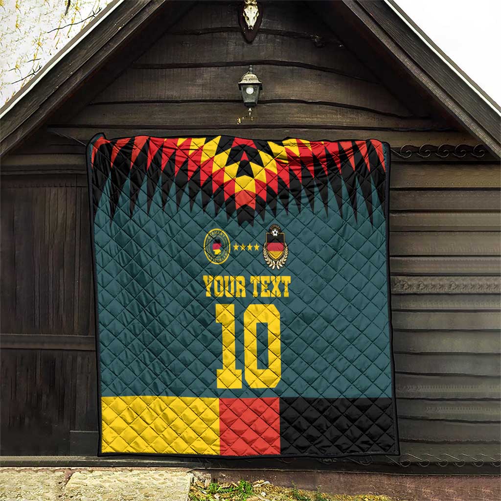 Custom Germany Football 2024 Go Champion Quilt Design 90s Style Away Color - Wonder Print Shop