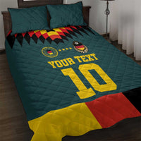 Custom Germany Football 2024 Go Champion Quilt Bed Set Design 90s Style Away Color - Wonder Print Shop
