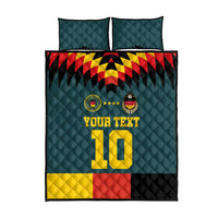 Custom Germany Football 2024 Go Champion Quilt Bed Set Design 90s Style Away Color - Wonder Print Shop