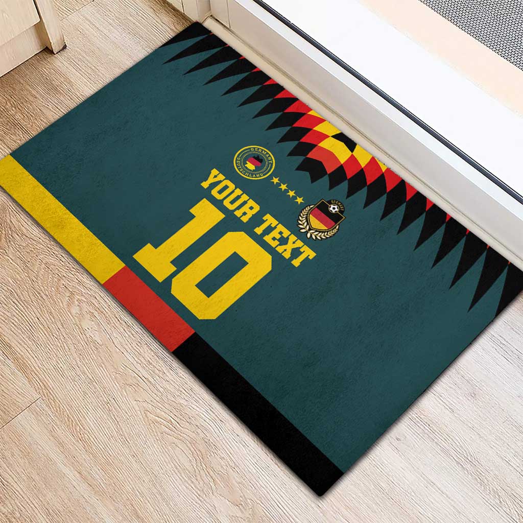 Custom Germany Football 2024 Go Champion Rubber Doormat Design 90s Style Away Color - Wonder Print Shop