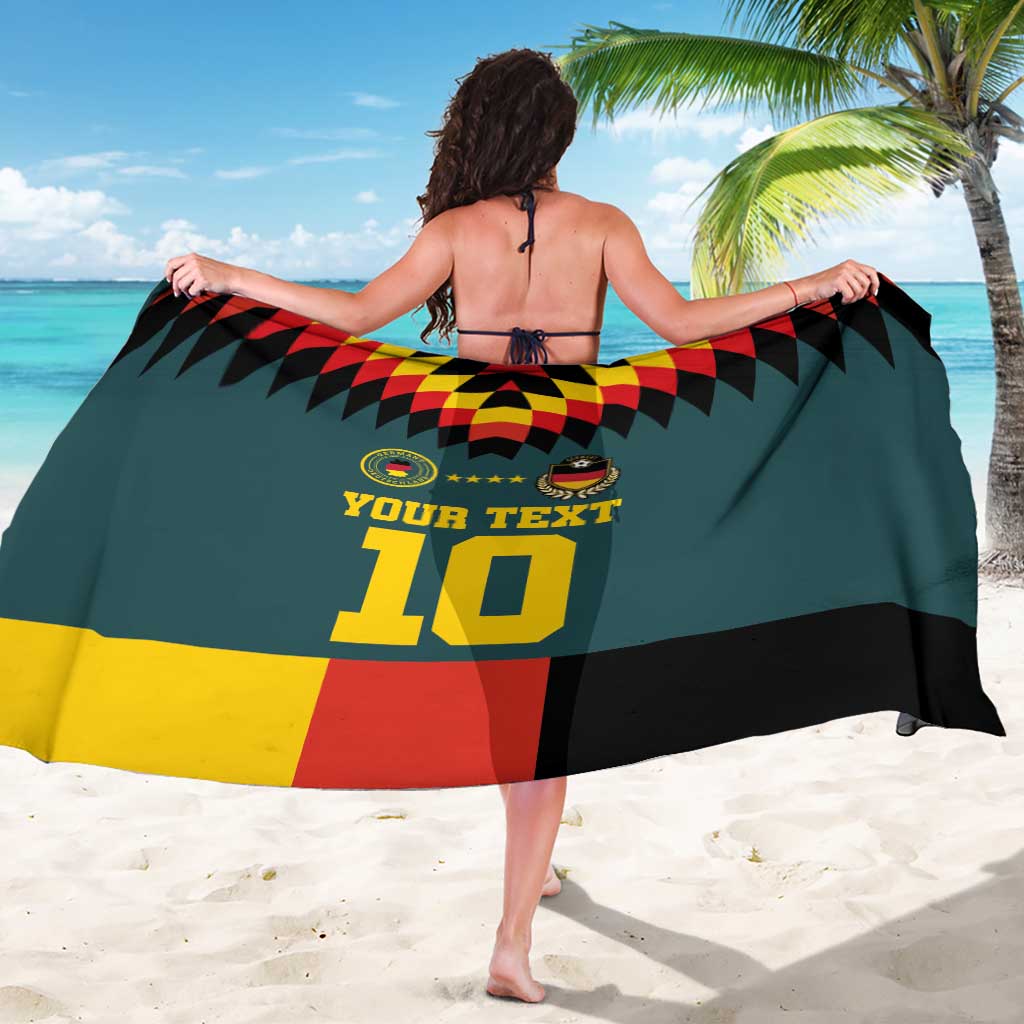 Custom Germany Football 2024 Go Champion Sarong Design 90s Style Away Color - Wonder Print Shop