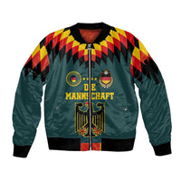 Custom Germany Football 2024 Go Champion Sleeve Zip Bomber Jacket Design 90s Style Away Color - Wonder Print Shop