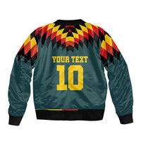 Custom Germany Football 2024 Go Champion Sleeve Zip Bomber Jacket Design 90s Style Away Color - Wonder Print Shop