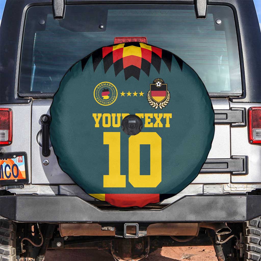 Custom Germany Football 2024 Go Champion Spare Tire Cover Design 90s Style Away Color - Wonder Print Shop