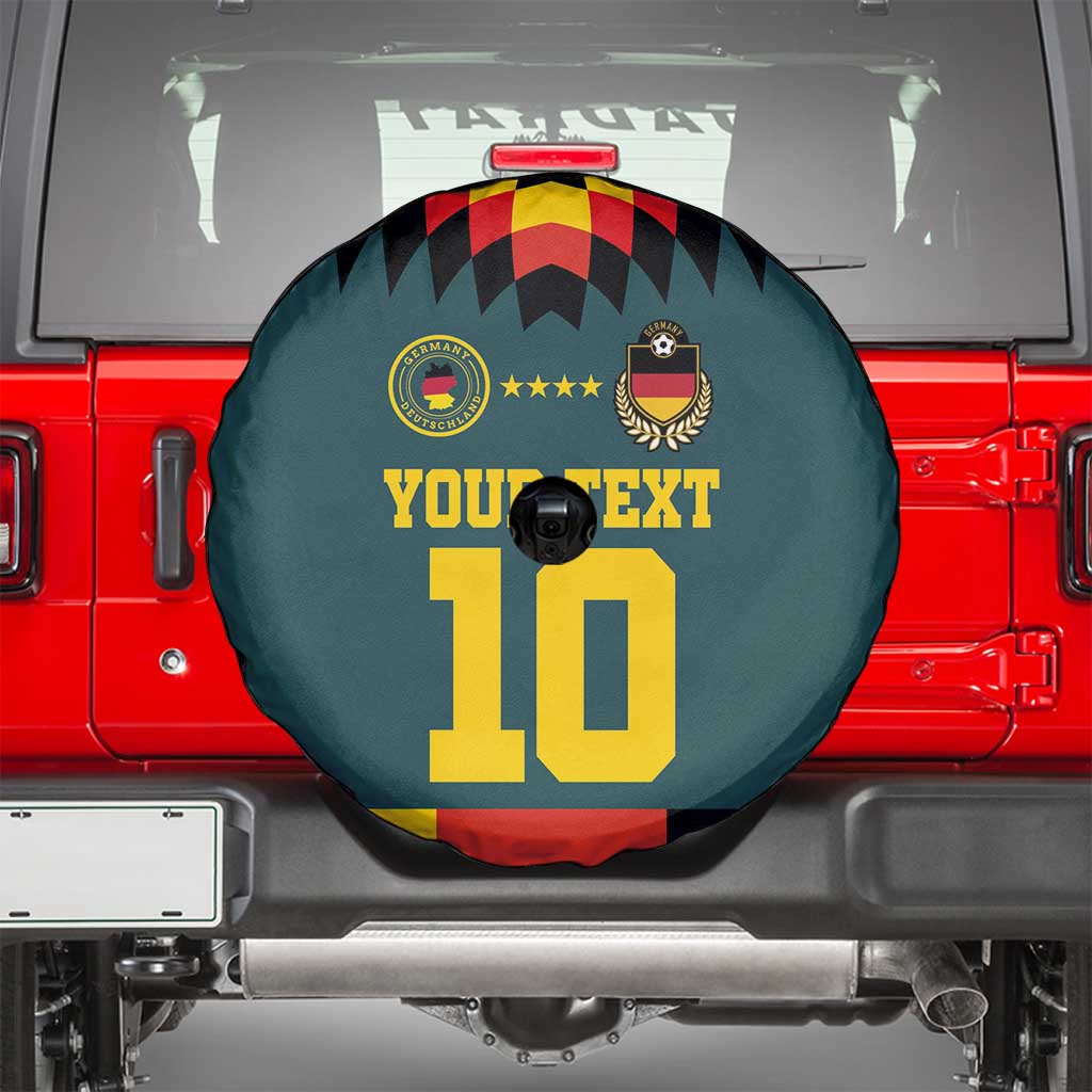 Custom Germany Football 2024 Go Champion Spare Tire Cover Design 90s Style Away Color - Wonder Print Shop