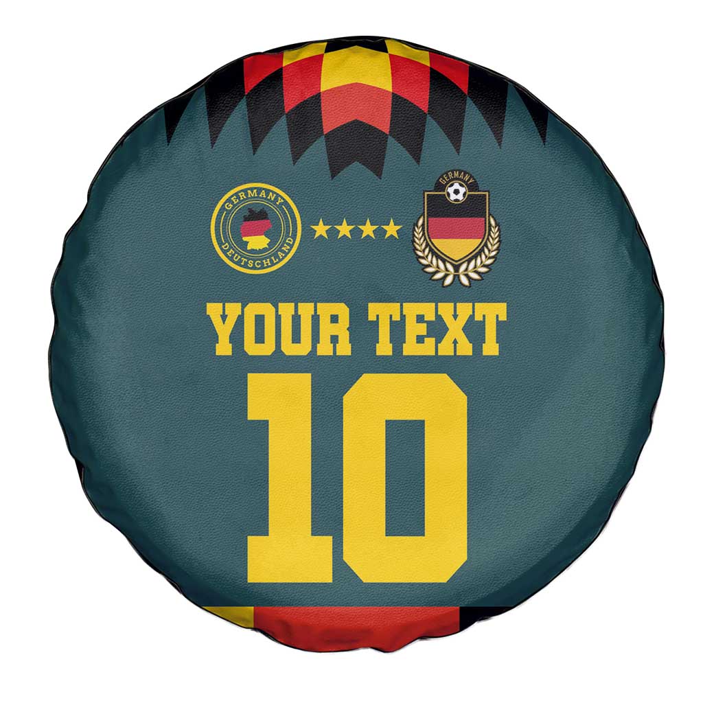 Custom Germany Football 2024 Go Champion Spare Tire Cover Design 90s Style Away Color - Wonder Print Shop
