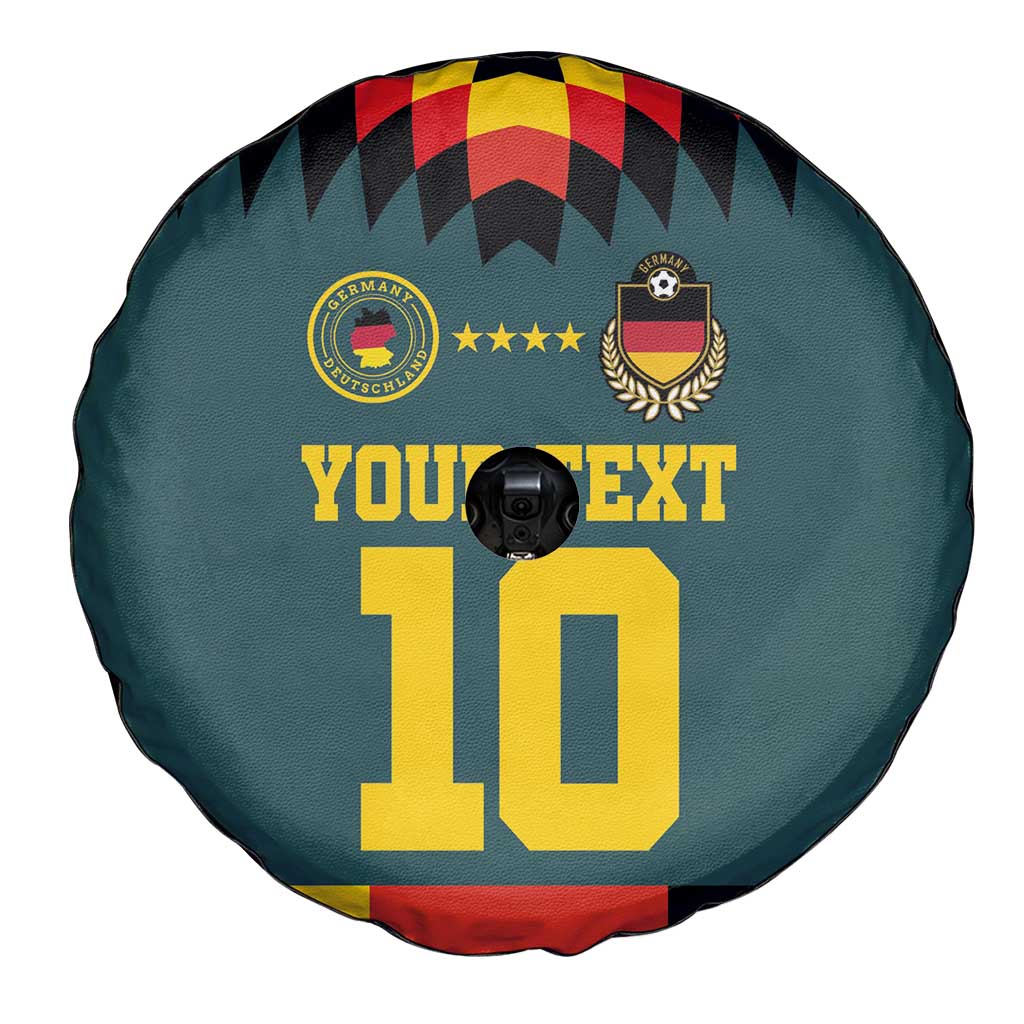 Custom Germany Football 2024 Go Champion Spare Tire Cover Design 90s Style Away Color - Wonder Print Shop