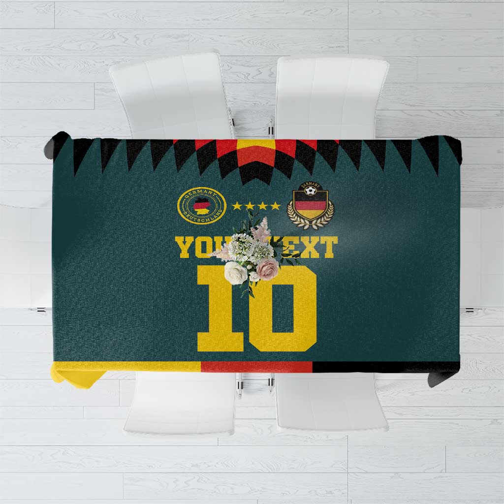 Custom Germany Football 2024 Go Champion Tablecloth Design 90s Style Away Color - Wonder Print Shop