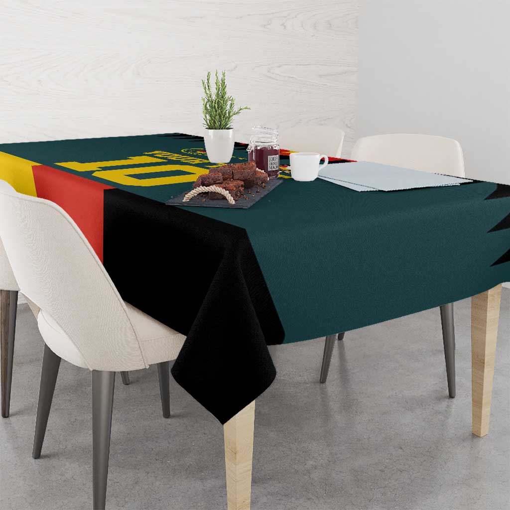 Custom Germany Football 2024 Go Champion Tablecloth Design 90s Style Away Color - Wonder Print Shop
